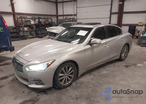 2014 Infiniti Q50 из США, поврежденный, VIN JN1BV7APXEM688977